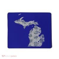 Great Lakes Shaped Women Summer Petoskey Stone Michigan Mousepad thumb 0