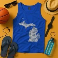 Great Lakes Shaped Women Summer Petoskey Stone Michigan Tank Top thumb 4