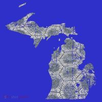 Great Lakes Shaped Women Summer Petoskey Stone Michigan Women's T-Shirt thumb 6
