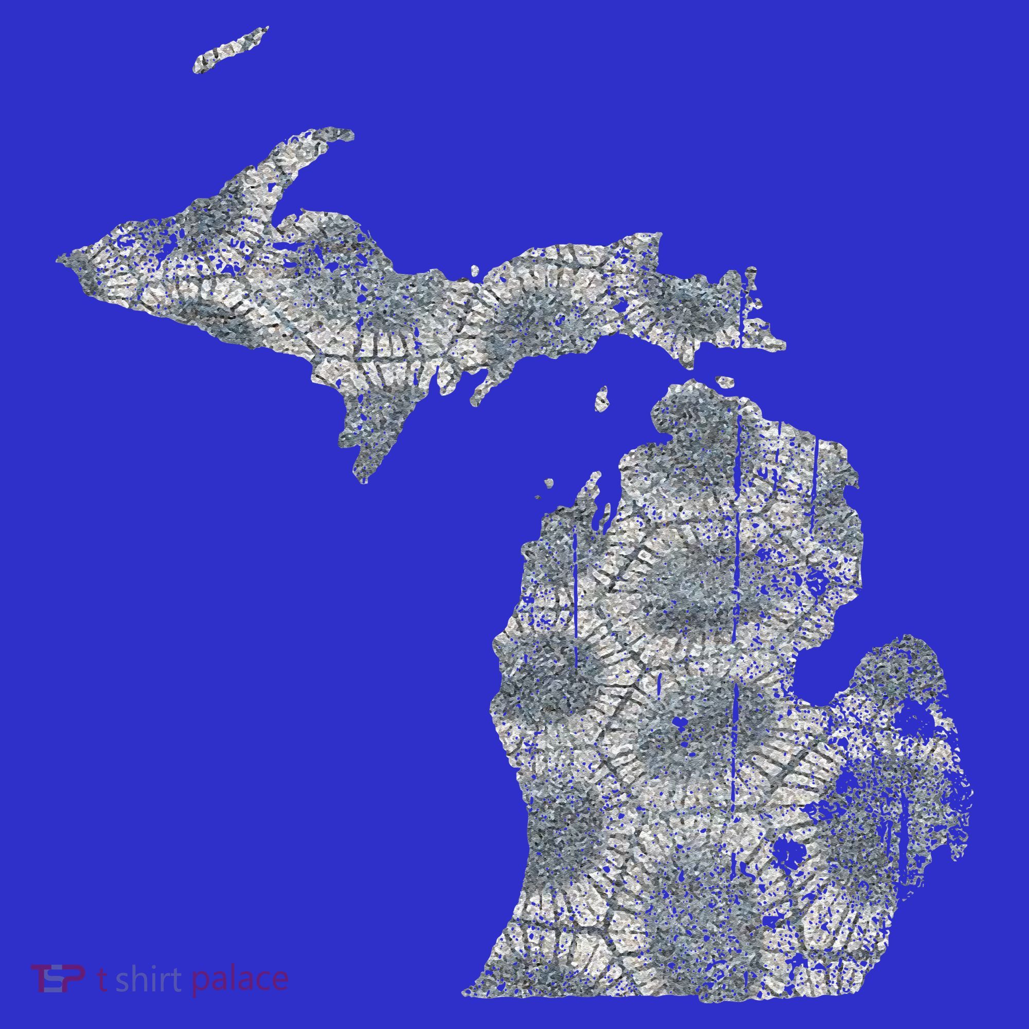 Great Lakes Shaped Women Summer Petoskey Stone Michigan Women's T-Shirt