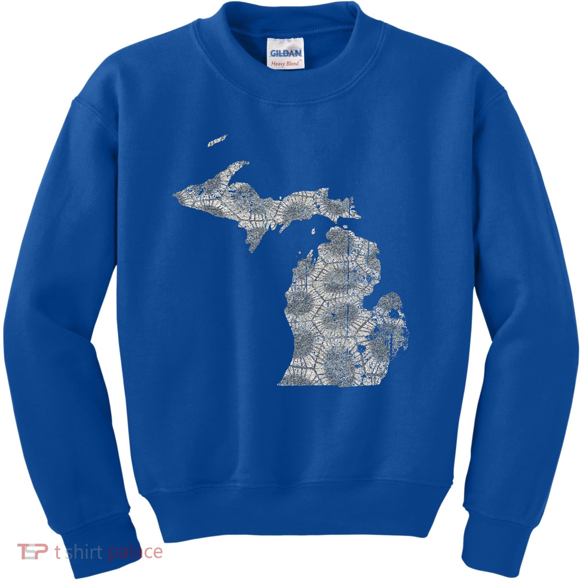 Great Lakes Shaped Women Summer Petoskey Stone Michigan Kids Sweatshirt
