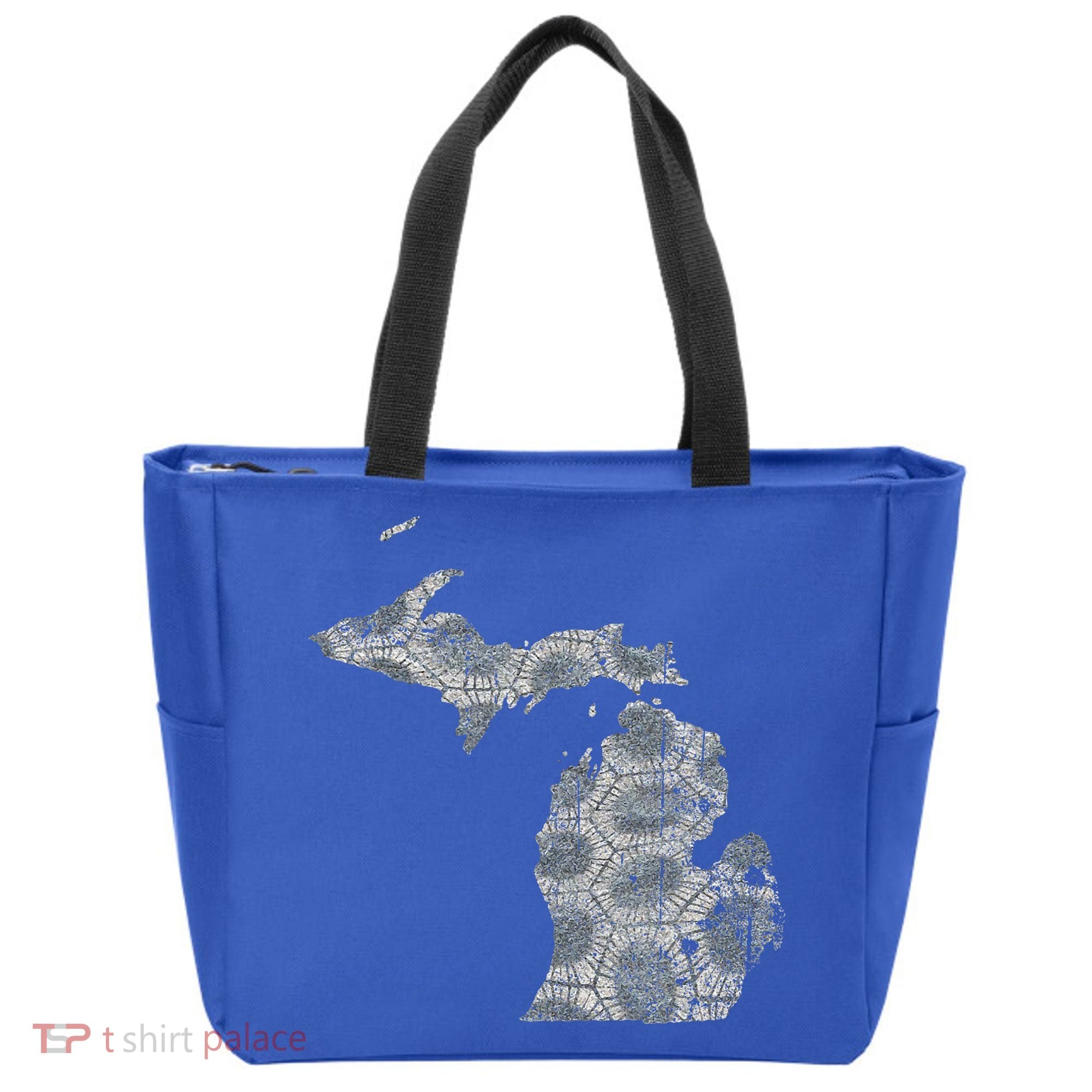 Great Lakes Shaped Women Summer Petoskey Stone Michigan Tote Bag