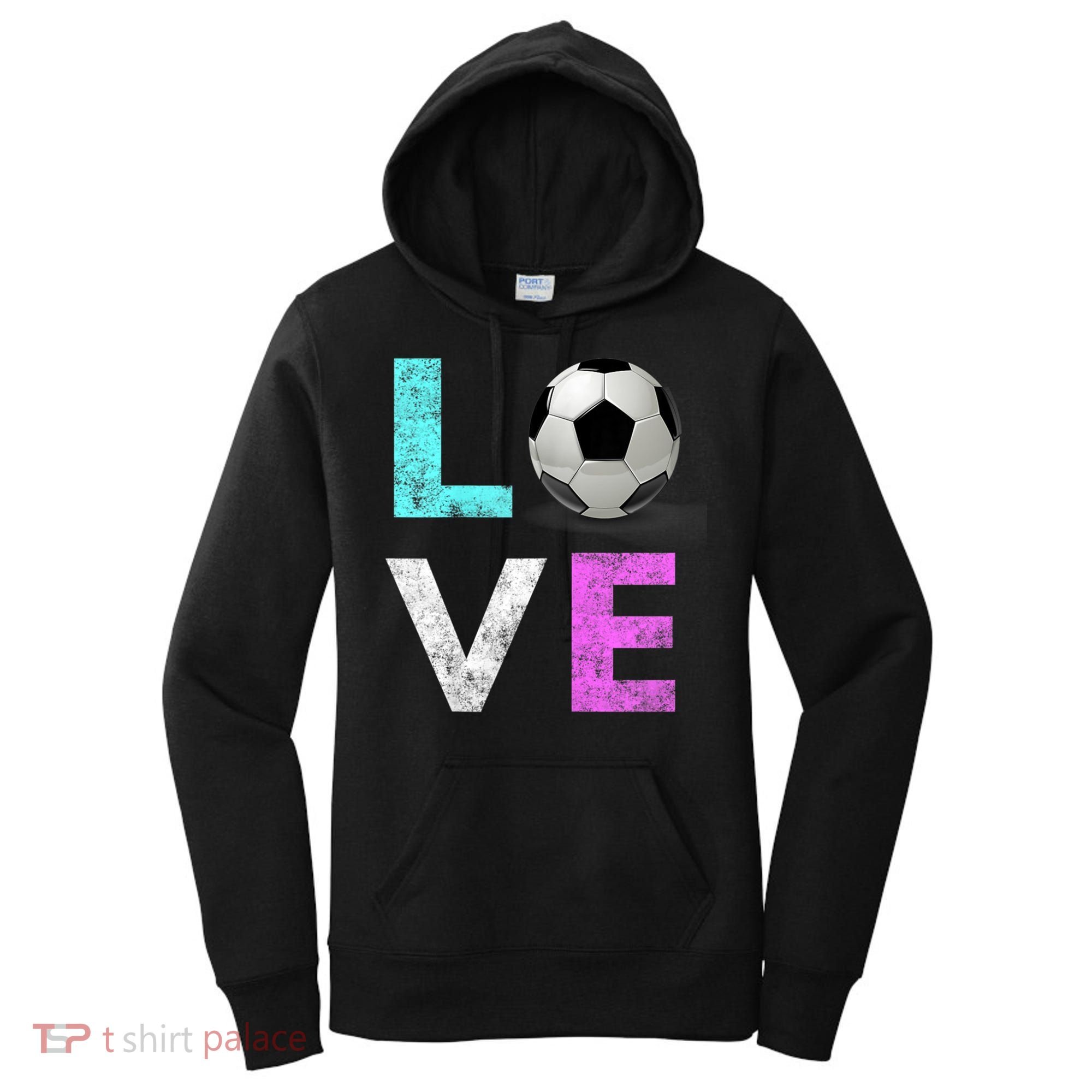 Girls Love Soccer Best Fun Birthday Gift Women's Hoodie