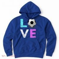 Girls Love Soccer Best Fun Birthday Gift Hoodie thumb 0