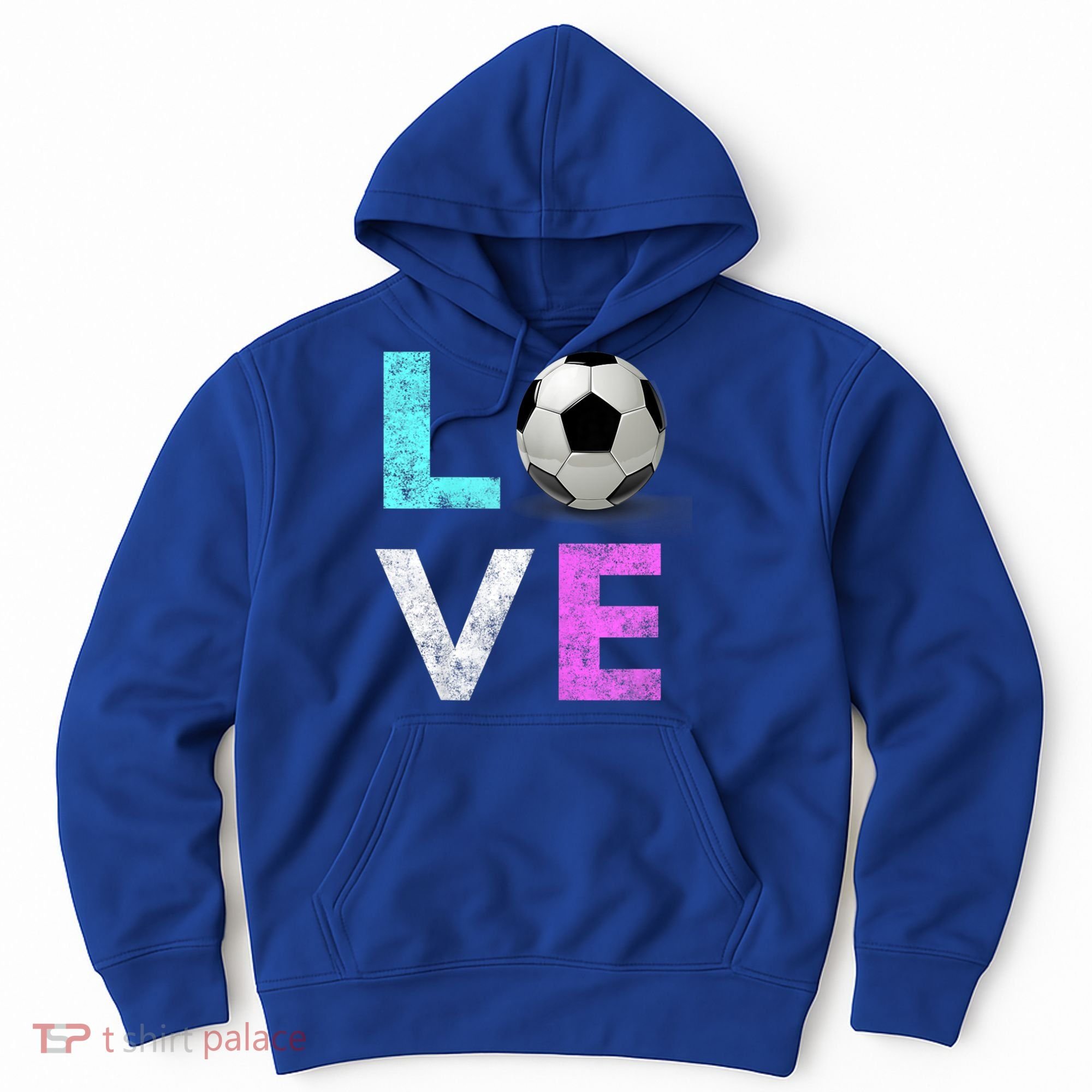 Girls Love Soccer Best Fun Birthday Gift Hoodie