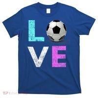 Girls Love Soccer Best Fun Birthday Gift T-Shirt thumb 0