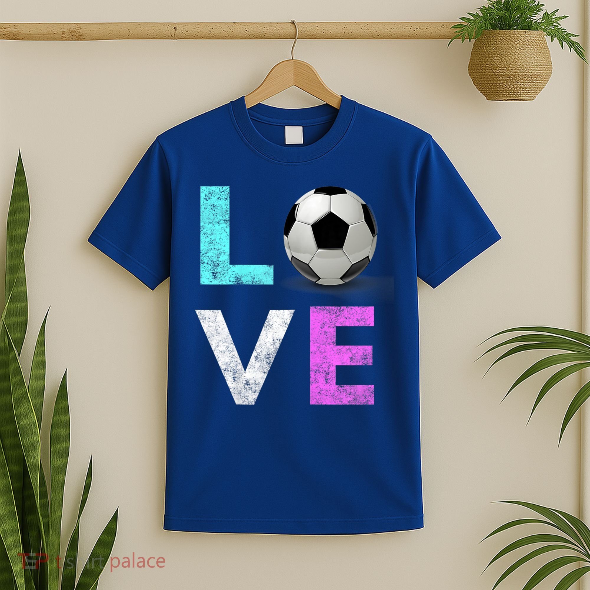 Girls Love Soccer Best Fun Birthday Gift T-Shirt