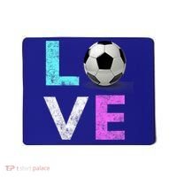 Girls Love Soccer Best Fun Birthday Gift Mousepad thumb 0