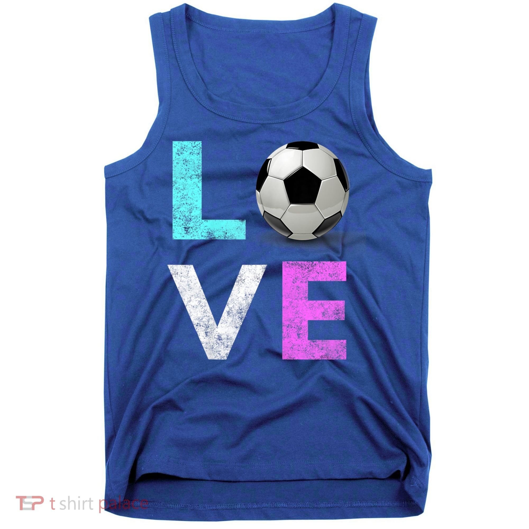 Girls Love Soccer Best Fun Birthday Gift Tank Top