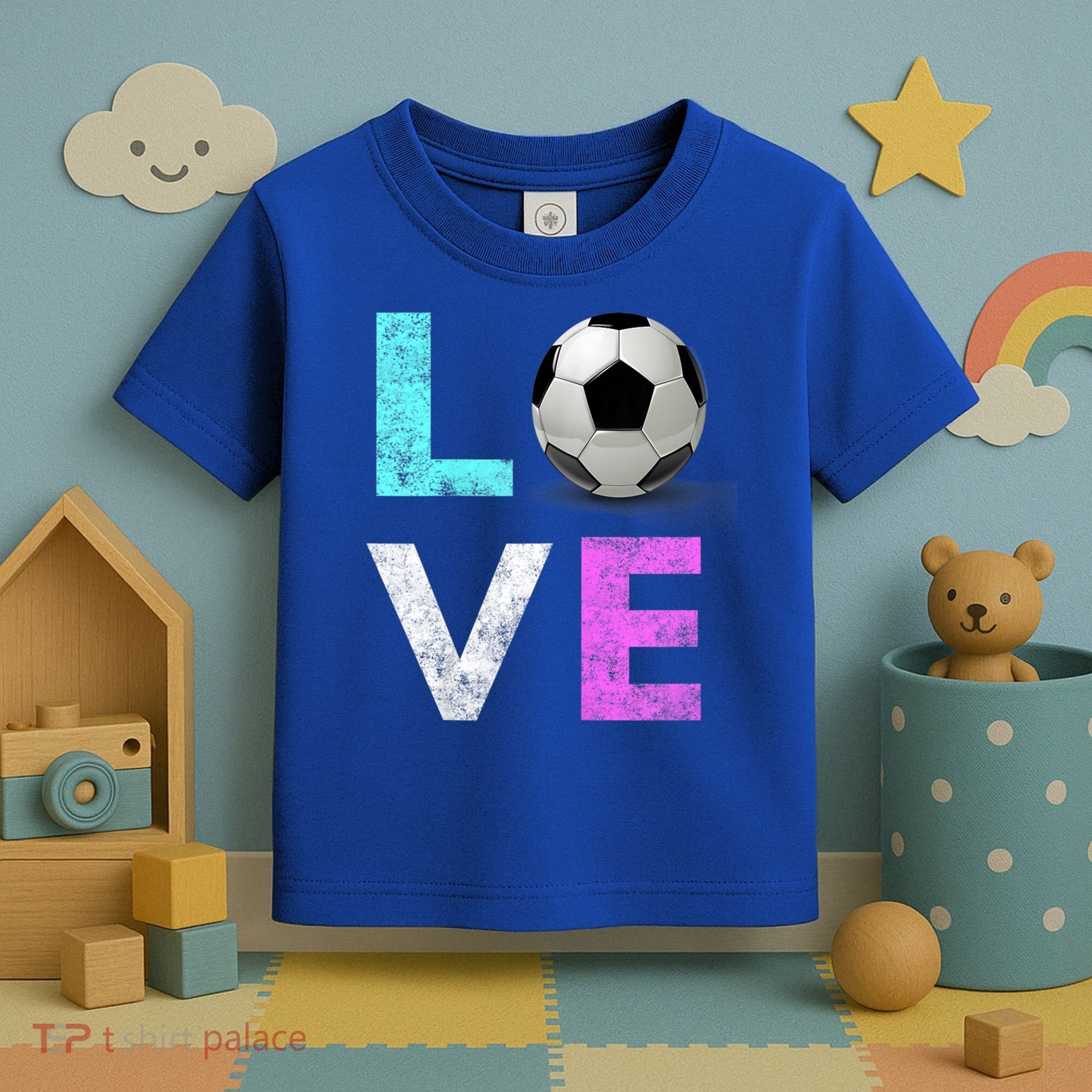Girls Love Soccer Best Fun Birthday Gift Toddler T-Shirt