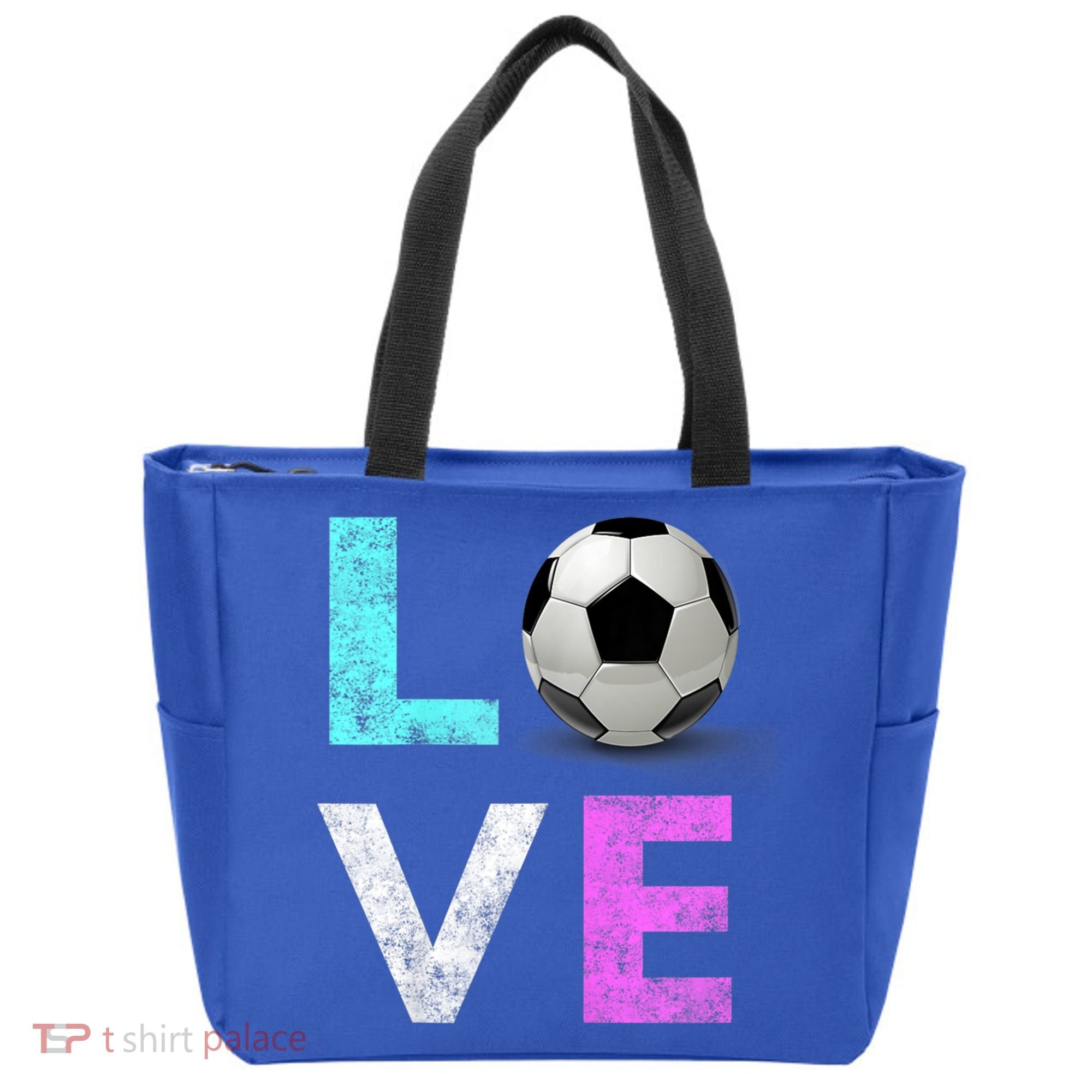 Girls Love Soccer Best Fun Birthday Gift Tote Bag