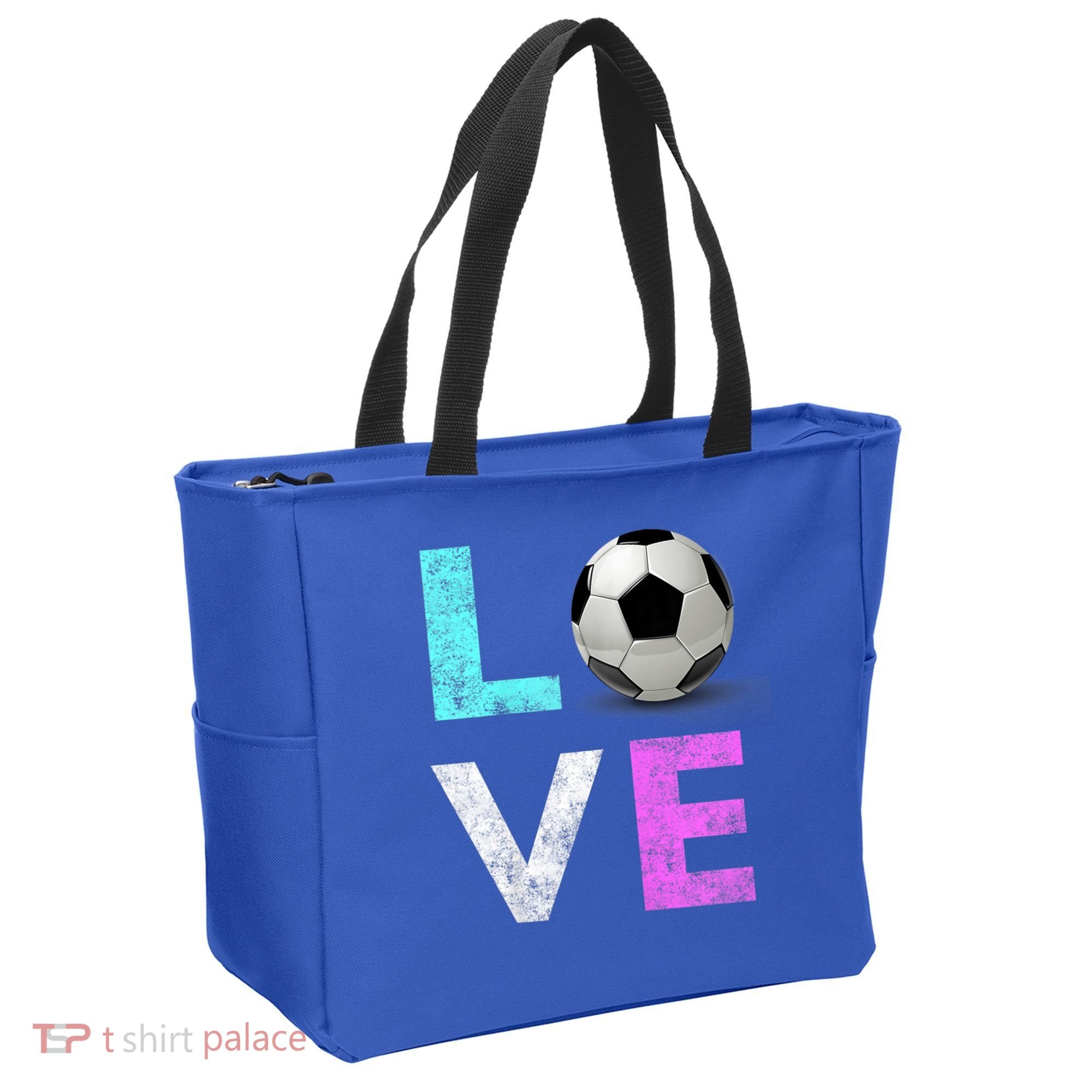 Girls Love Soccer Best Fun Birthday Gift Tote Bag