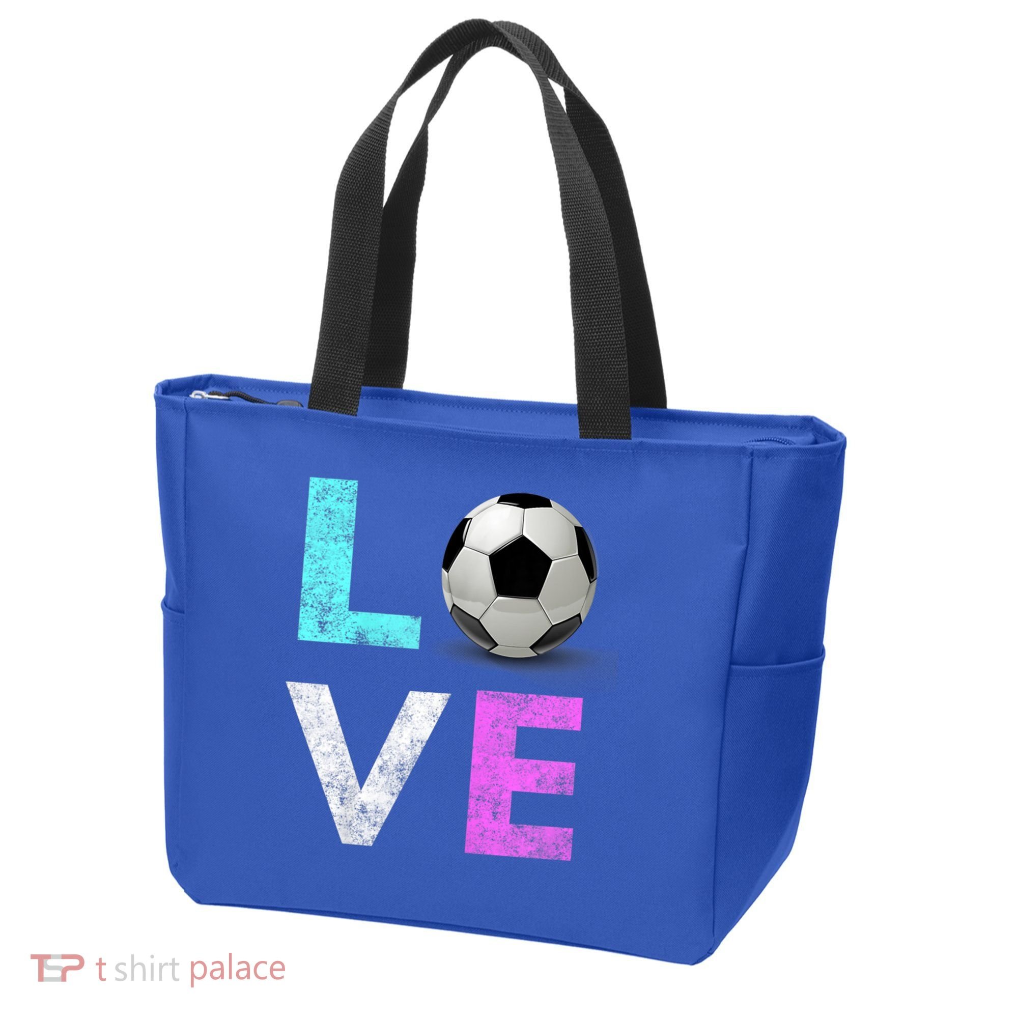 Girls Love Soccer Best Fun Birthday Gift Tote Bag