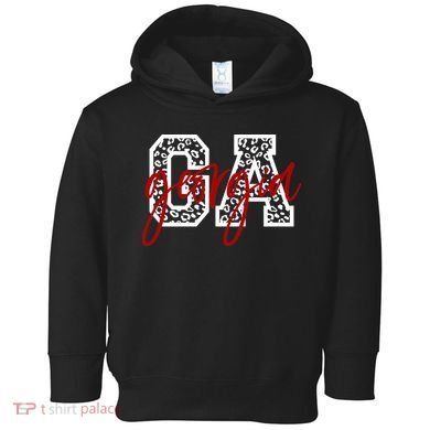 Georgia Leopard State Logo Toddler Hoodie