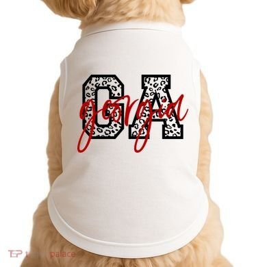 Georgia Leopard State Logo Doggie Tank