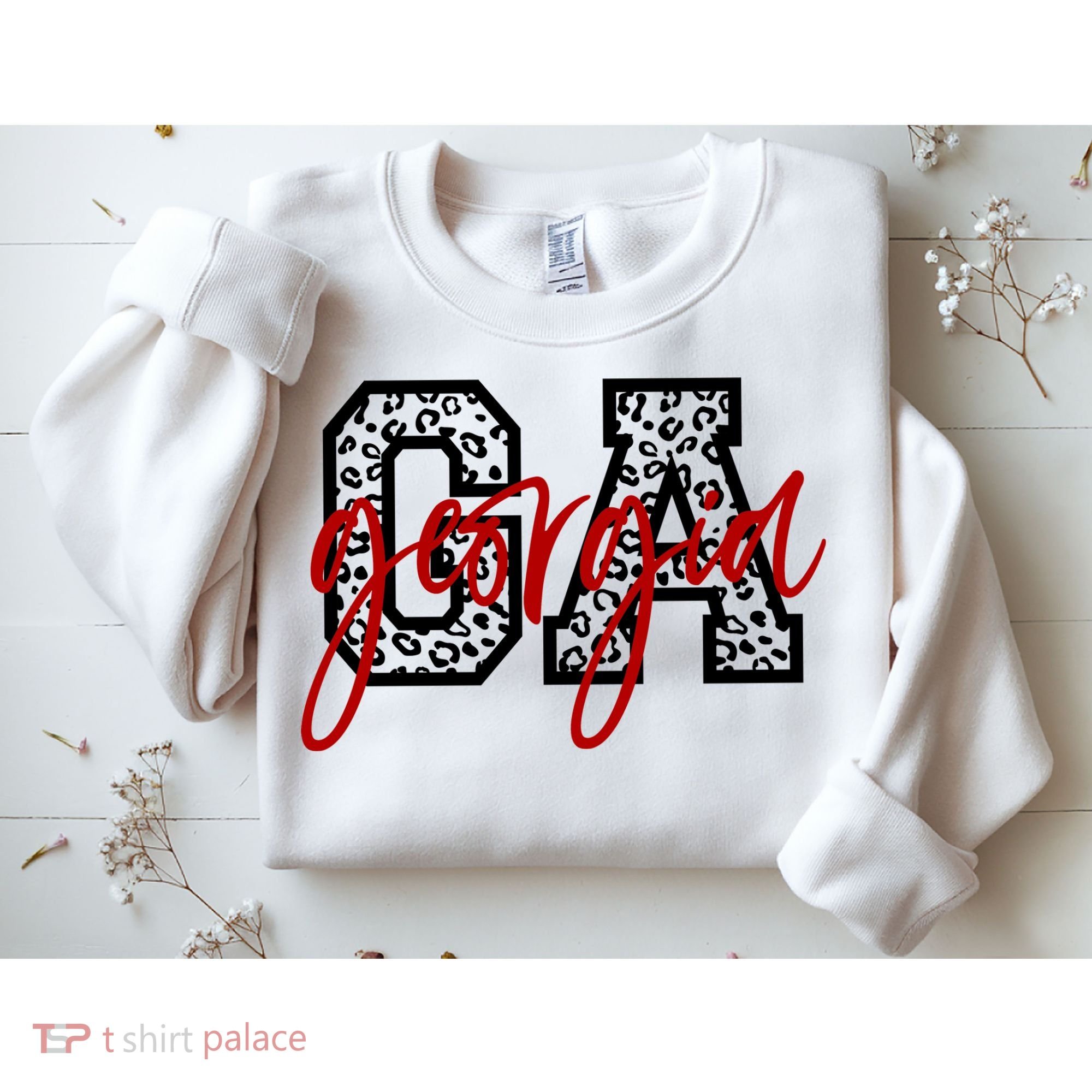 Georgia Leopard State Logo Sweatshirt