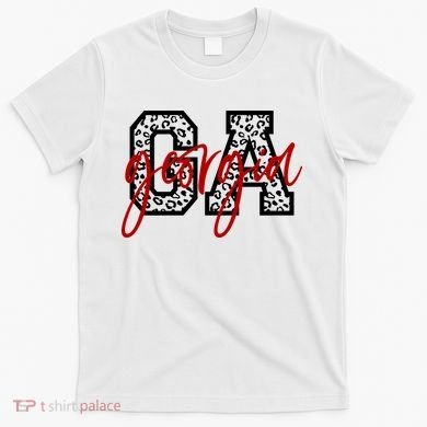 Georgia Leopard State Logo T-Shirt