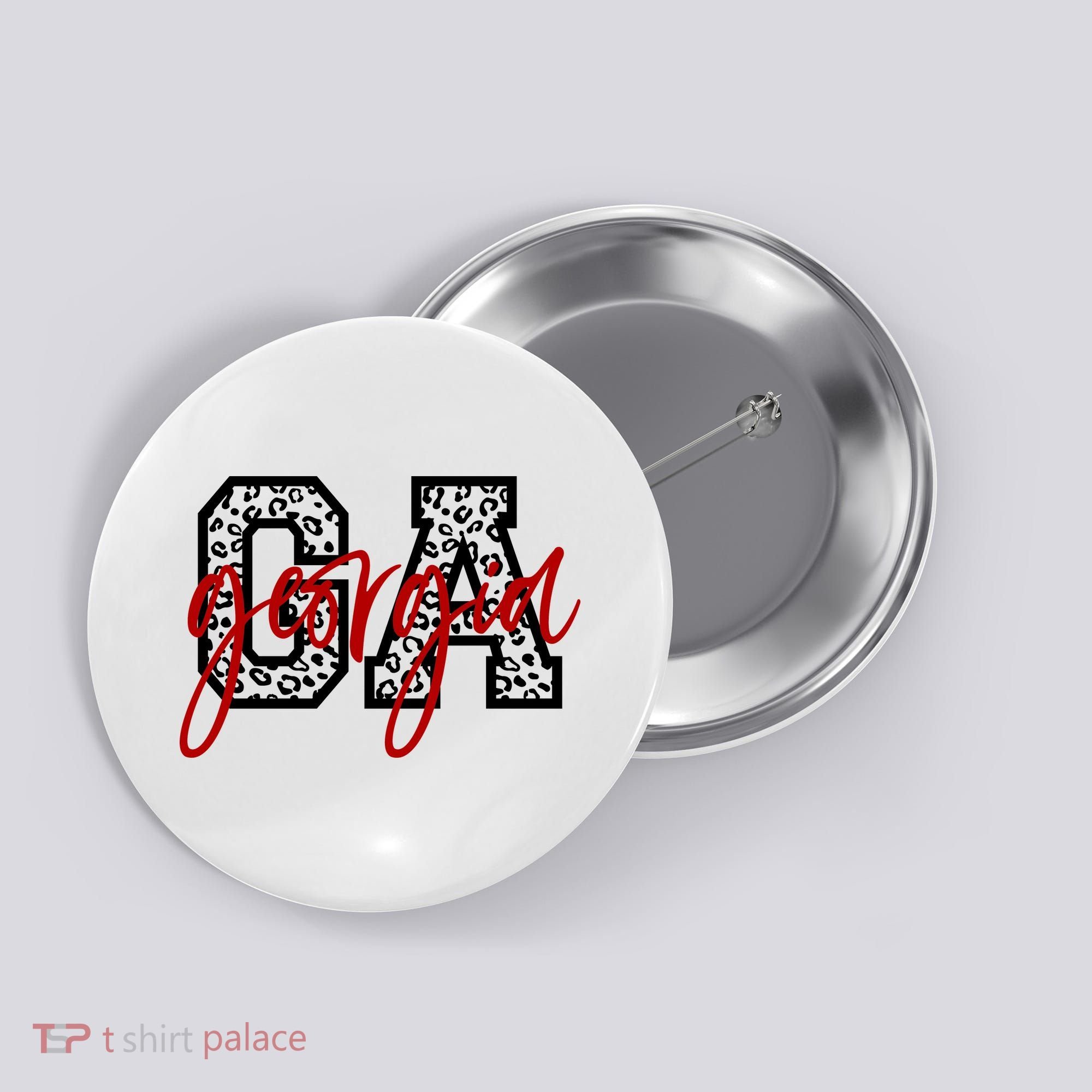 Georgia Leopard State Logo Button