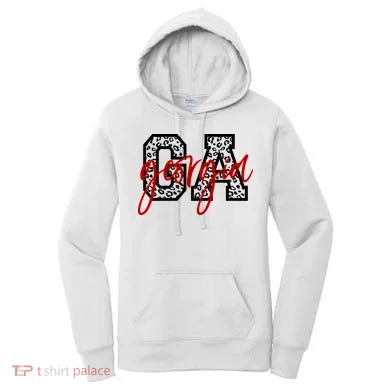 Georgia Leopard State Logo Women's Hoodie