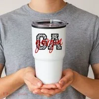 Georgia Leopard State Logo Tumbler thumb 2