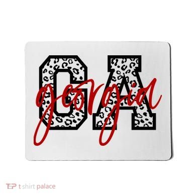 Georgia Leopard State Logo Mousepad