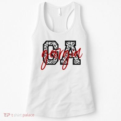 Georgia Leopard State Logo Women's Tank Top