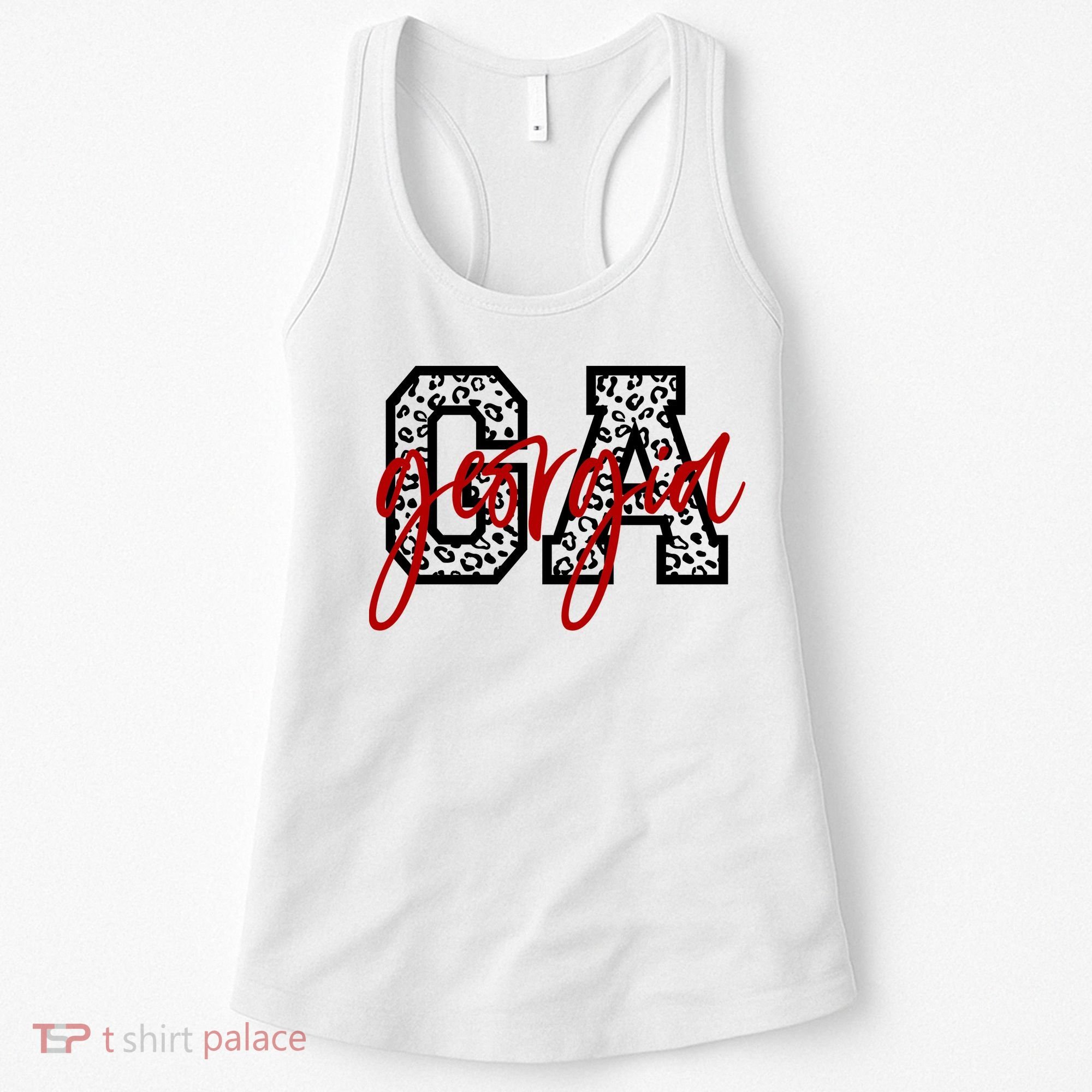 Georgia Leopard State Logo Women's Tank Top