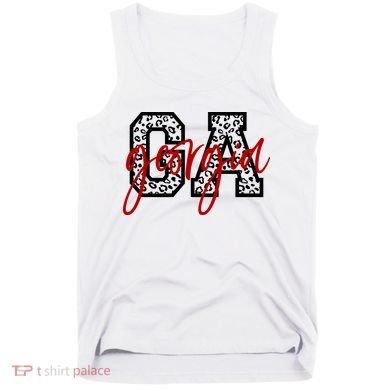 Georgia Leopard State Logo Tank Top