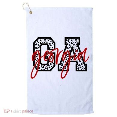 Georgia Leopard State Logo Golf Towel