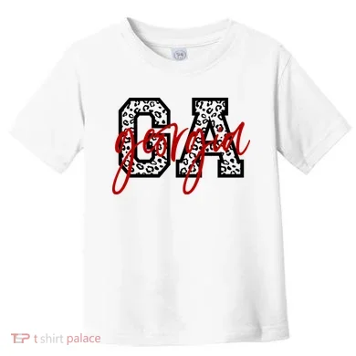 Georgia Leopard State Logo Toddler T-Shirt