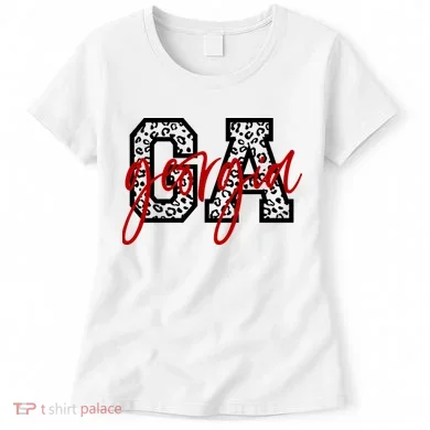 Georgia Leopard State Logo Women's T-Shirt