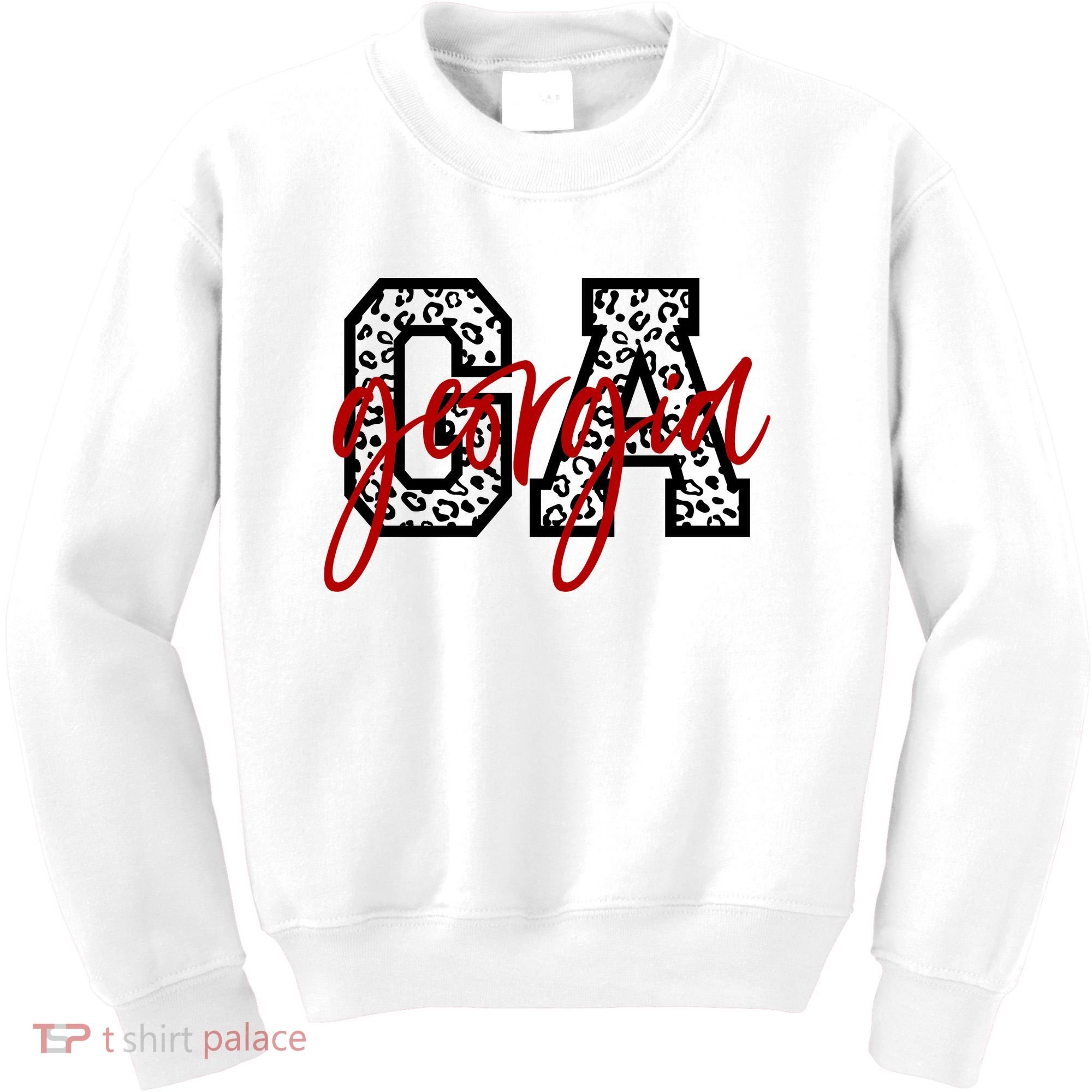 Georgia Leopard State Logo Kids Sweatshirt