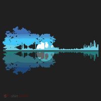 Guitar Lake Shadow Love Guitar Musician Tumbler thumb 3
