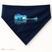 Guitar Lake Shadow Love Guitar Musician USA-Made Doggie Bandana thumb 0