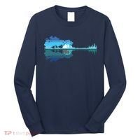 Guitar Lake Shadow Love Guitar Musician Long Sleeve Shirt thumb 0