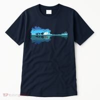 Guitar Lake Shadow Love Guitar Musician Tall T-Shirt thumb 0