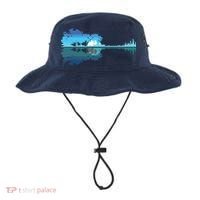 Guitar Lake Shadow Love Guitar Musician Bucket Hat thumb 0