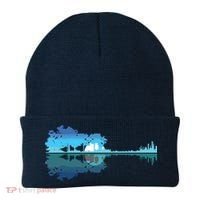 Guitar Lake Shadow Love Guitar Musician Beanie thumb 0
