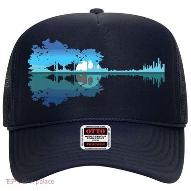 Guitar Lake Shadow Love Guitar Musician Hat