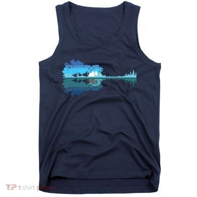 Guitar Lake Shadow Love Guitar Musician Tank Top