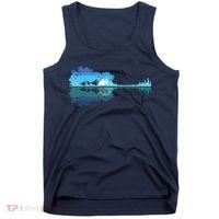 Guitar Lake Shadow Love Guitar Musician Tank Top thumb 0
