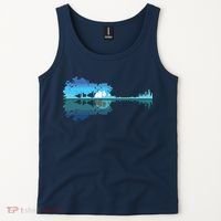 Guitar Lake Shadow Love Guitar Musician Tank Top thumb 2