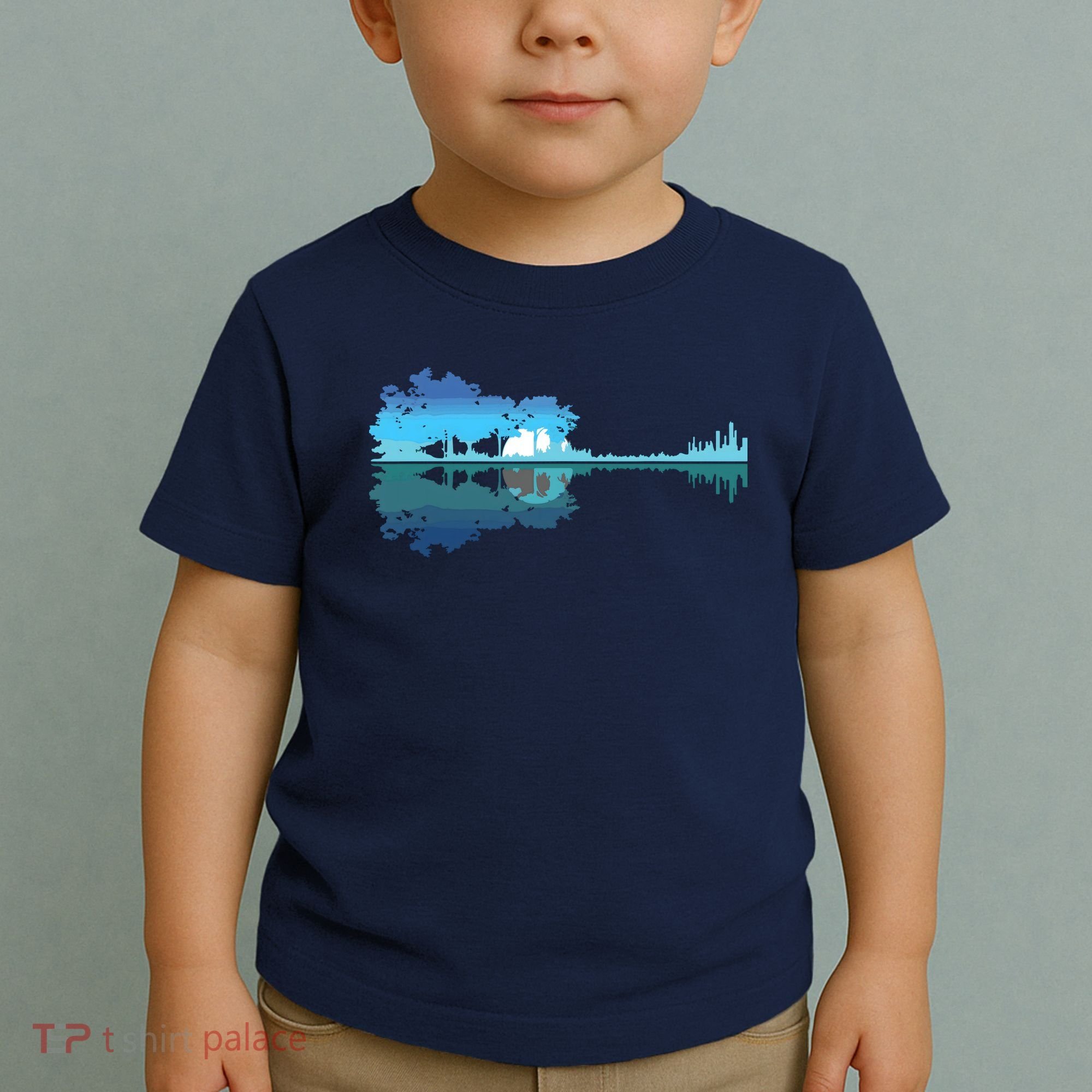 Guitar Lake Shadow Love Guitar Musician Toddler T-Shirt