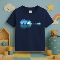 Guitar Lake Shadow Love Guitar Musician Toddler T-Shirt thumb 3
