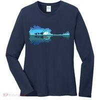 Guitar Lake Shadow Love Guitar Musician Women's Long Sleeve Shirt thumb 0