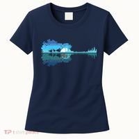 Guitar Lake Shadow Love Guitar Musician Women's T-Shirt thumb 0