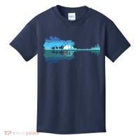 Guitar Lake Shadow Love Guitar Musician Kids T-Shirt thumb 0