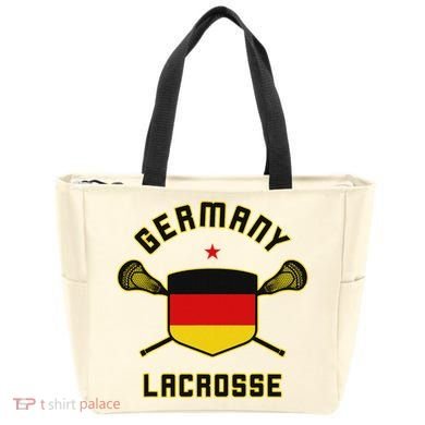 Germany Lacrosse T German Flag Lax Tote Bag