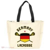 Germany Lacrosse T German Flag Lax Tote Bag thumb 0