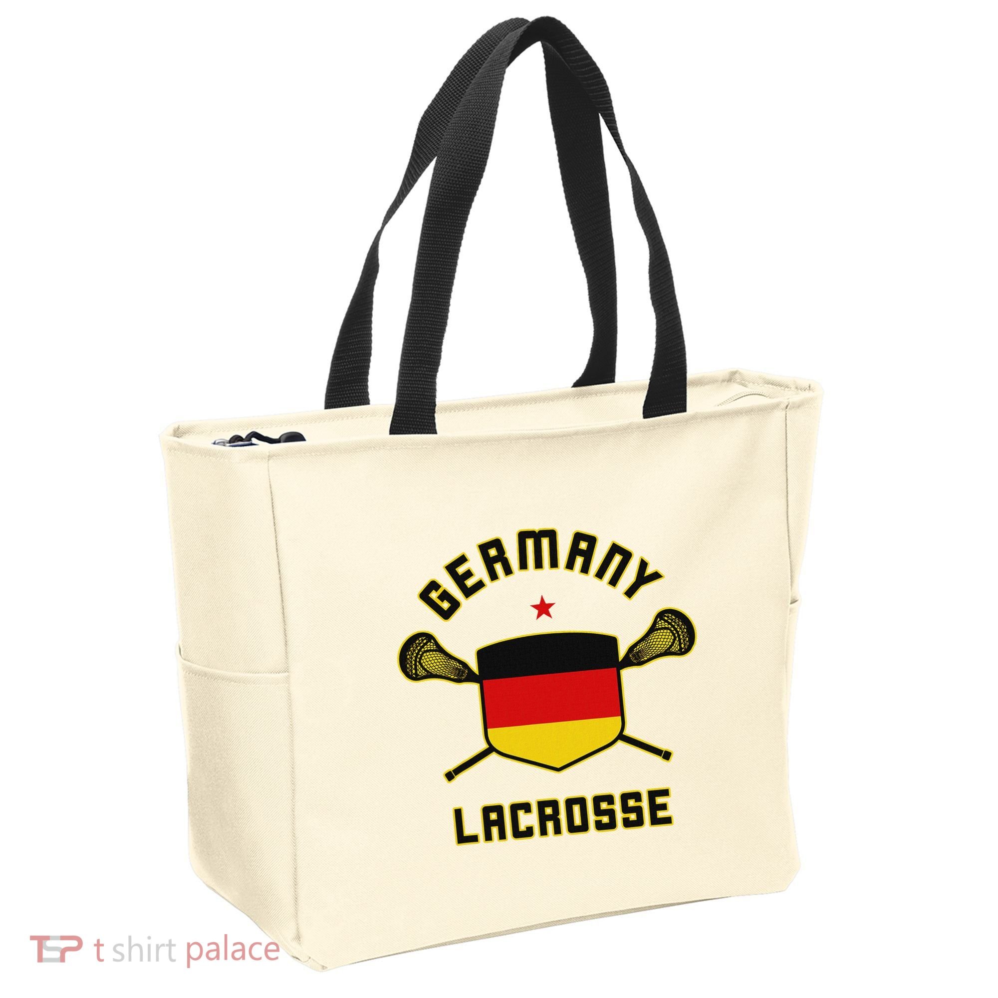 Germany Lacrosse T German Flag Lax Tote Bag